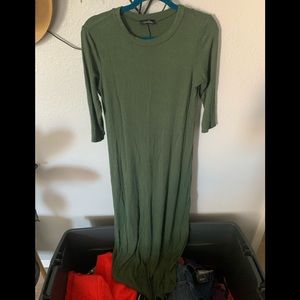 Womens ribbed jersey dress